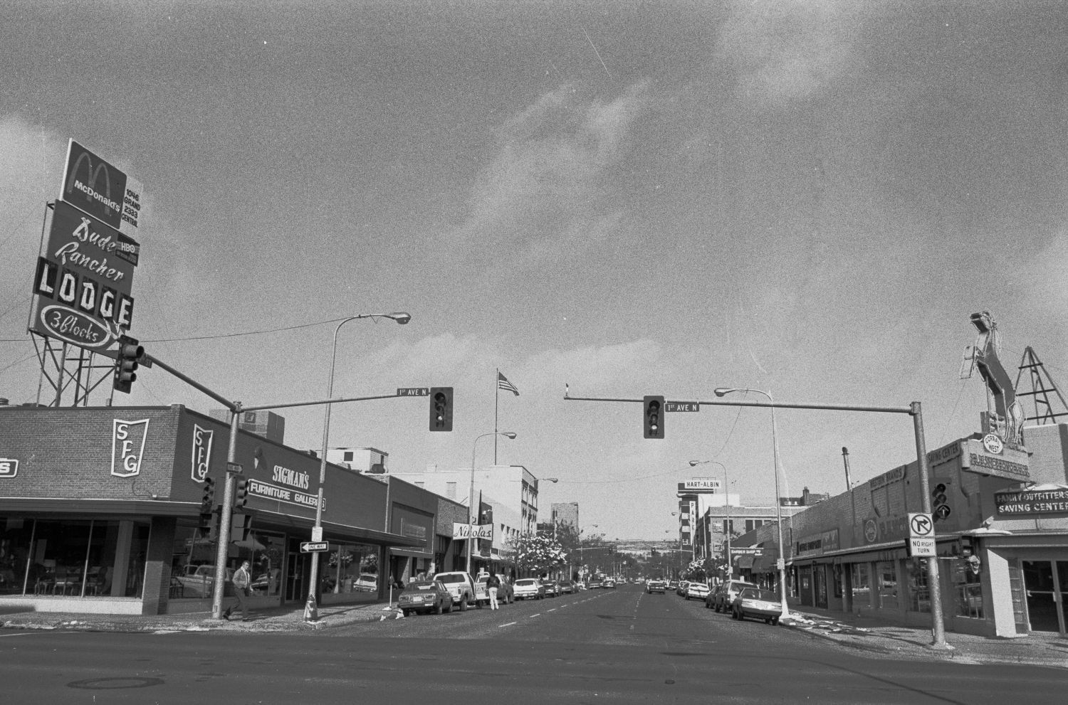 First Avenue North and North 29th Street, 1985
